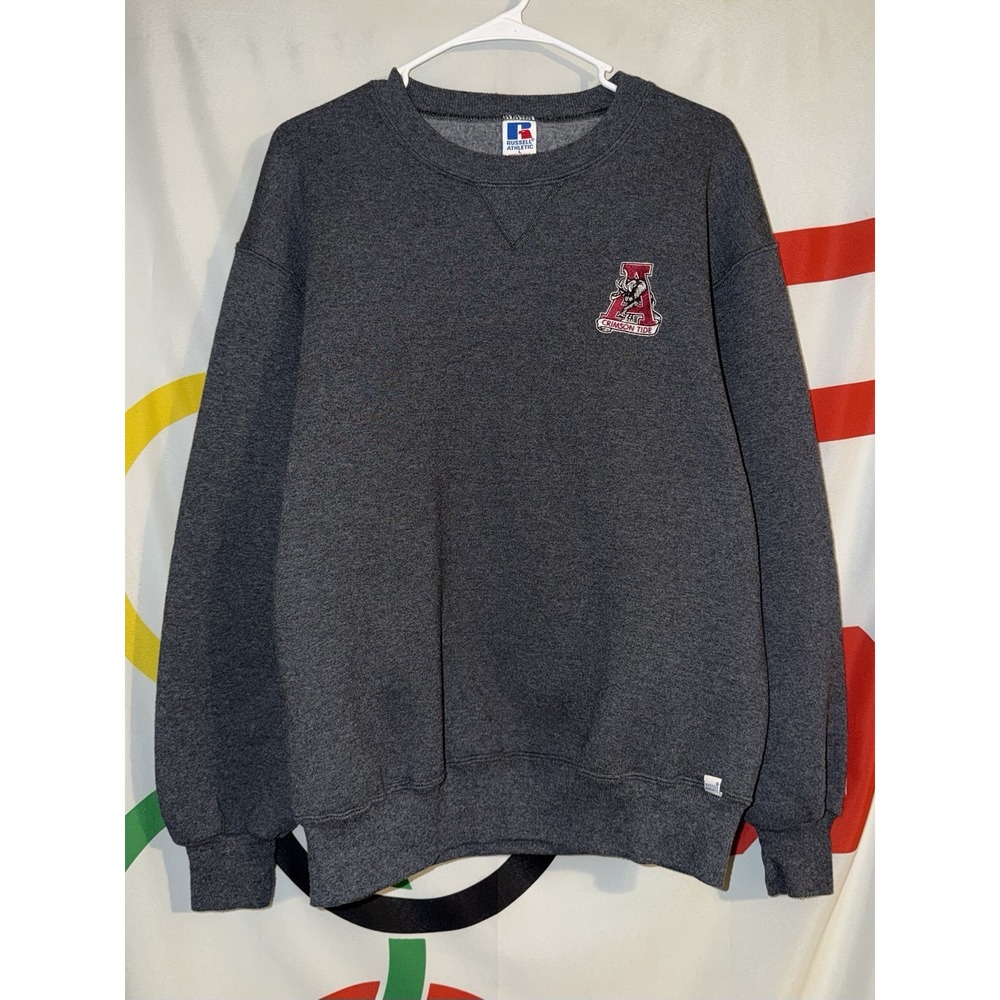 Vintage Russell Athletic Alabama Crimson Tide Crewneck Sweatshirt Large Football